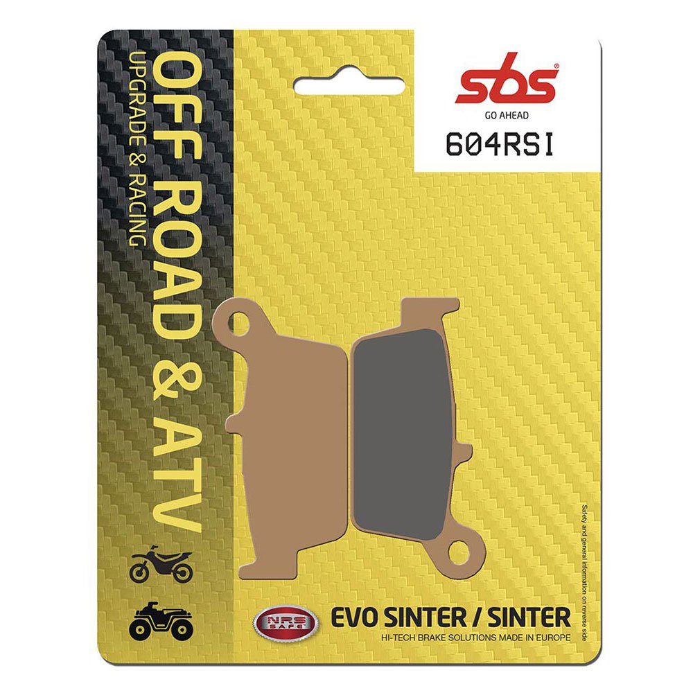 Plaquettes de frein SBS Rsi Evo Hi-Tech Offroad 604RSI Sintered