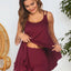 Scoop Neck Top and Shorts Lounge Set