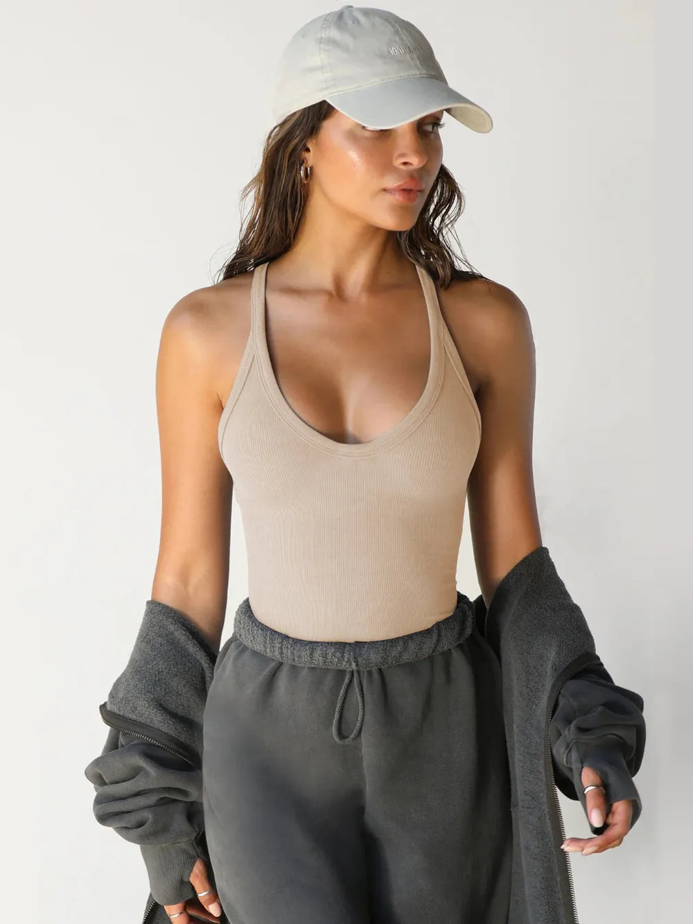 Scoop Neck Wide Strap Tank - Korvel