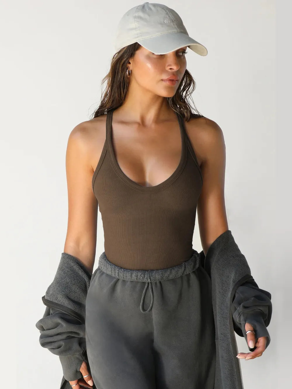Scoop Neck Wide Strap Tank - Korvel