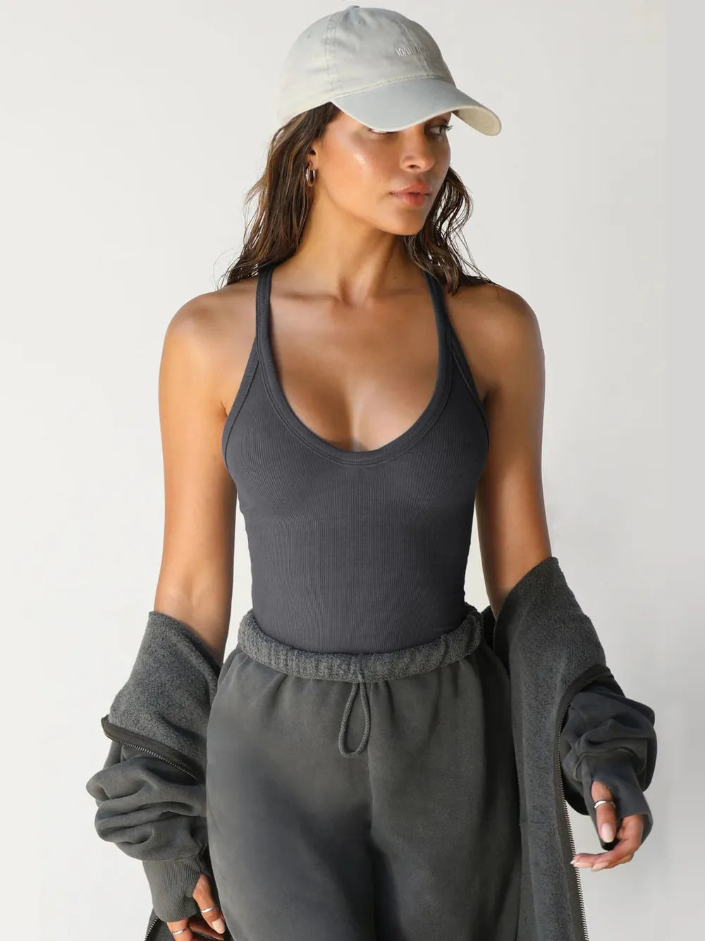 Scoop Neck Wide Strap Tank - Korvel