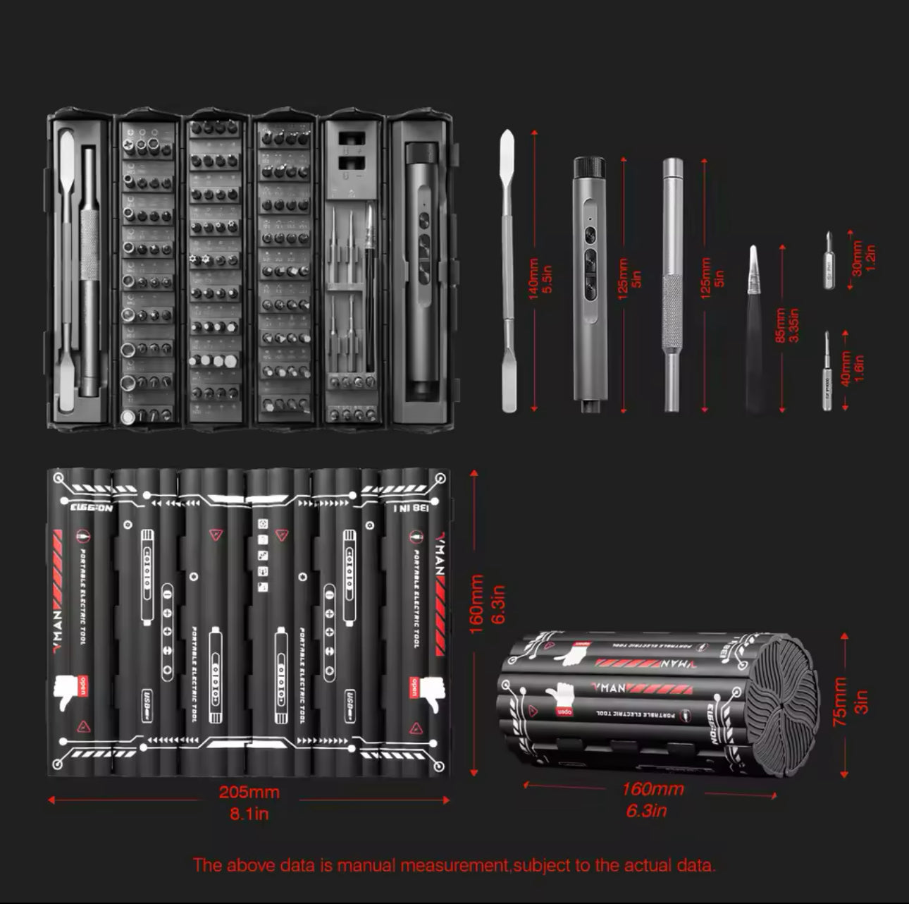 ScrewPro 138 : ensemble de tournevis multifonctionnel 138-en-1