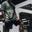 Camiseta de algodón para gimnasio de hombre premium