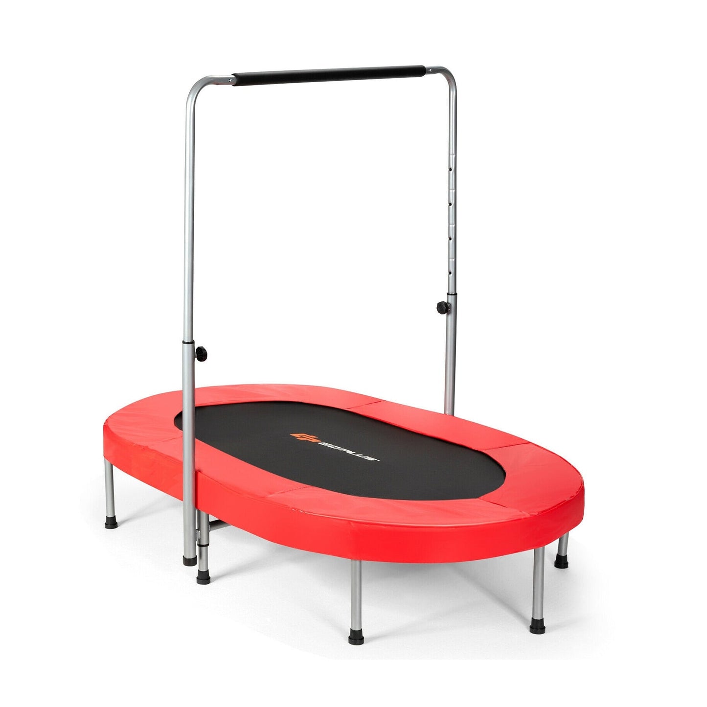 Trampolín Rebotador de Fitness Mini Plegable para 2 Personas - Rojo