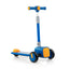 Patinete Plegable Ajustable para Niños con Ruedas LED y Fundas de Emoji - Azul