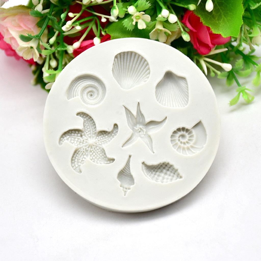 Molde de Silicona de Criaturas Marinas para Decoración de Pasteles y Dulces