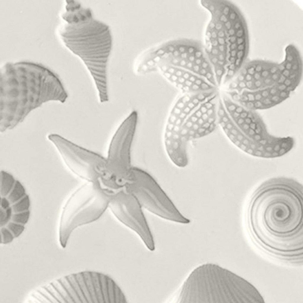 Molde de Silicona de Criaturas Marinas para Decoración de Pasteles y Dulces