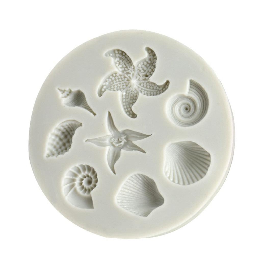 Molde de Silicona de Criaturas Marinas para Decoración de Pasteles y Dulces