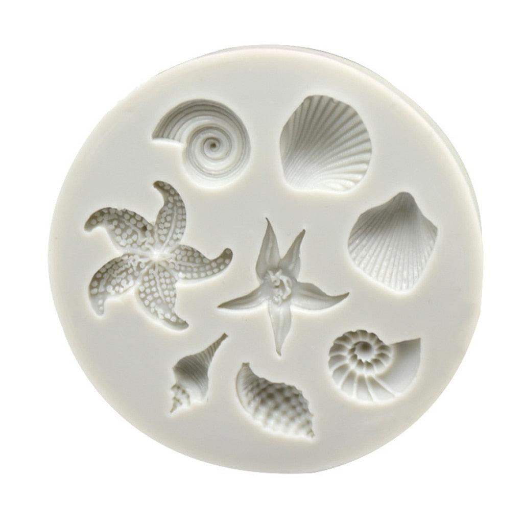 Molde de Silicona de Criaturas Marinas para Decoración de Pasteles y Dulces
