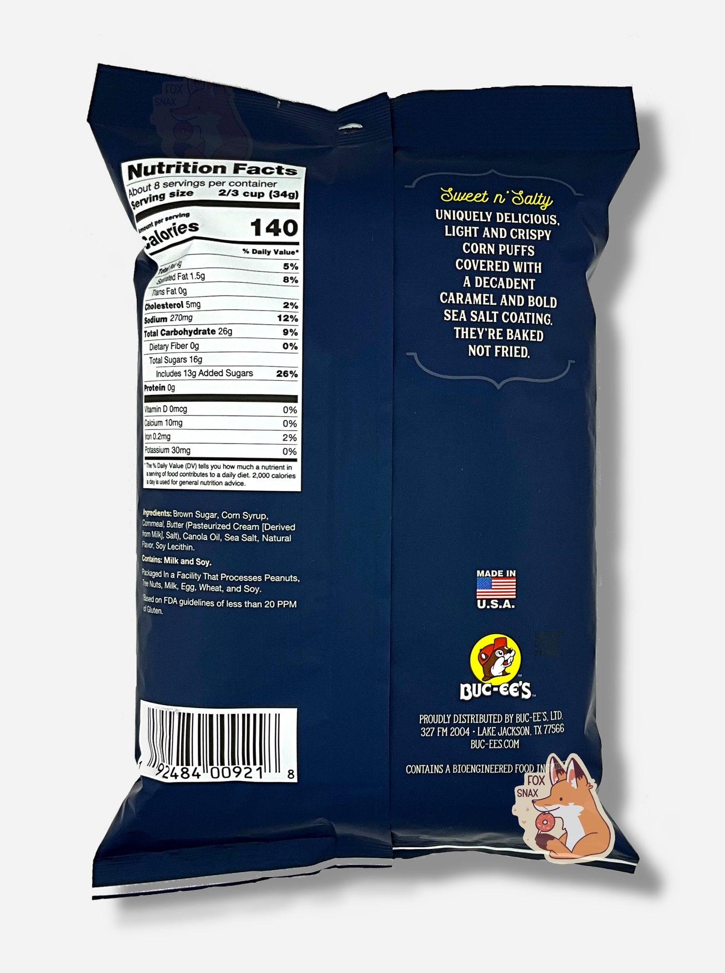 Buc-ee's Nuggets au caramel salé de mer