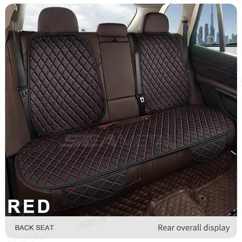 Premium Black Quilted Leather Car Seat Covers