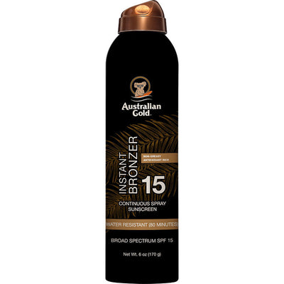 Bronceador en Spray Continuo SPF 15 Australian Gold 6 Oz