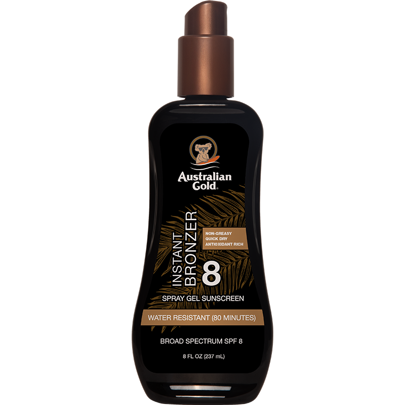 Australian Gold SPF 8 Spray Gel Bronzer - 8 fl oz