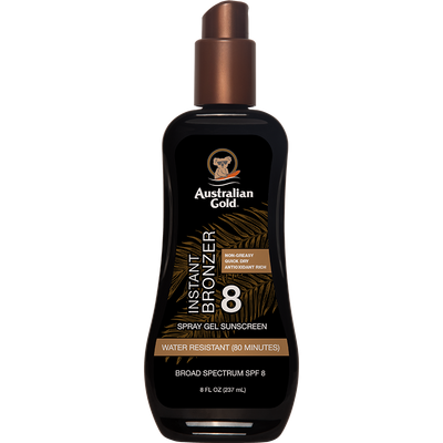 Australian Gold SPF 8 Spray Gel Bronzer - 8 fl oz