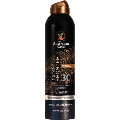 Australian Gold SPF 30 Continuous Spray Bronzer Shimmer 6 oz