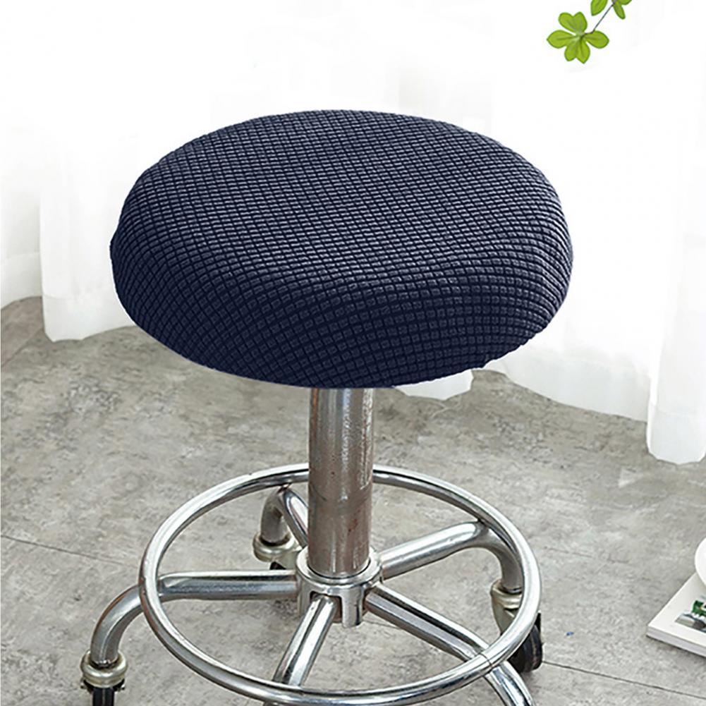 Housse de chaise ronde élastique premium pour tabourets de bar