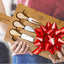 Bamboo Cheese Board & Knife Set with Magnetic Storage – 12"x8" Charcuterie Tray - Korvel
