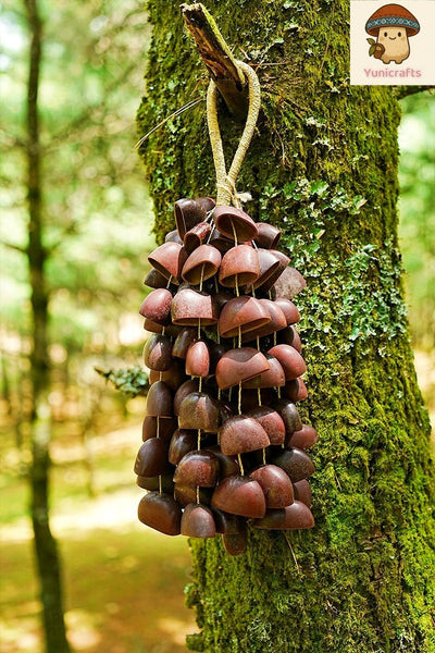 Handmade Juju Duckfoot Vine Seed Shell Hand Bell