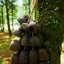 Cloche à main en coque de graine de Bellwood de Salin faite à la main