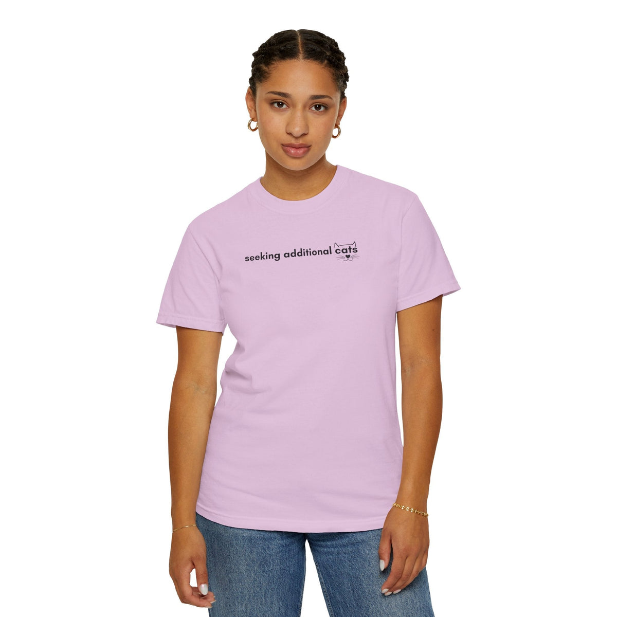 Seeking Additional Cats T-Shirt | Minimalist Cat Lover Tee