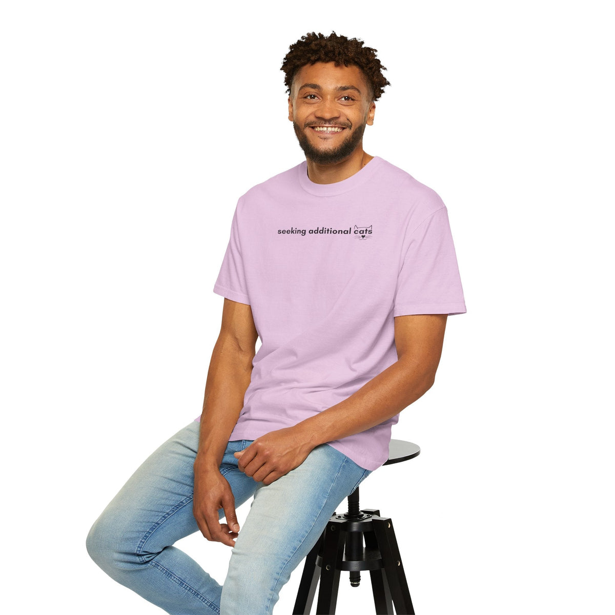 Seeking Additional Cats T-Shirt | Minimalist Cat Lover Tee