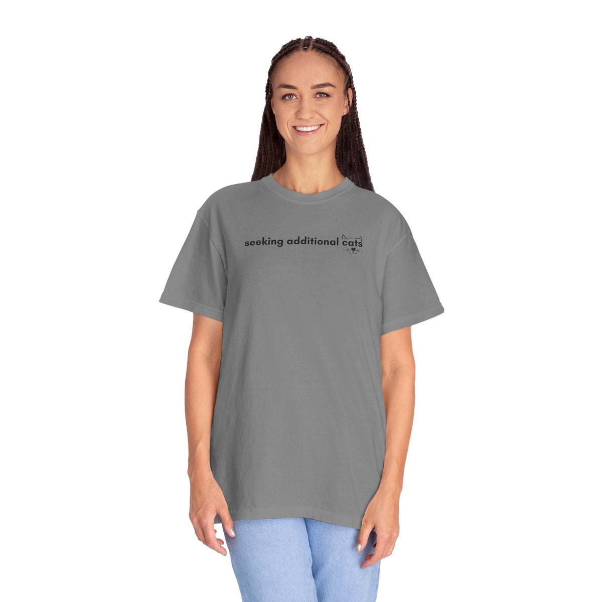 Seeking Additional Cats T-Shirt | Minimalist Cat Lover Tee