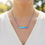 Seize Life Engraved Bar Necklace