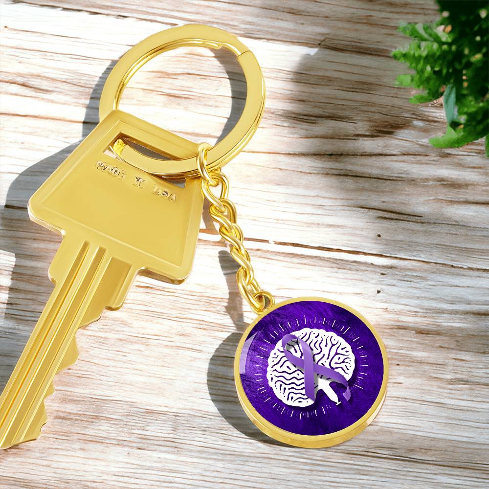 Custom Seizure Awareness Keychain - Meaningful Jewelry - Korvel