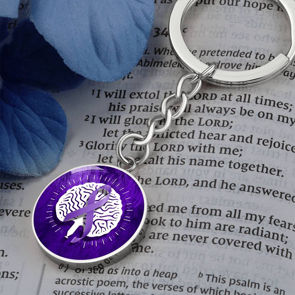 Custom Seizure Awareness Keychain - Meaningful Jewelry - Korvel