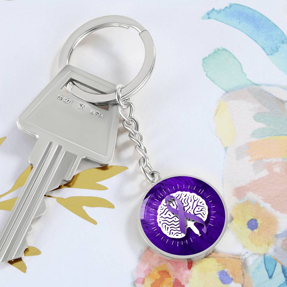 Custom Seizure Awareness Keychain - Meaningful Jewelry - Korvel