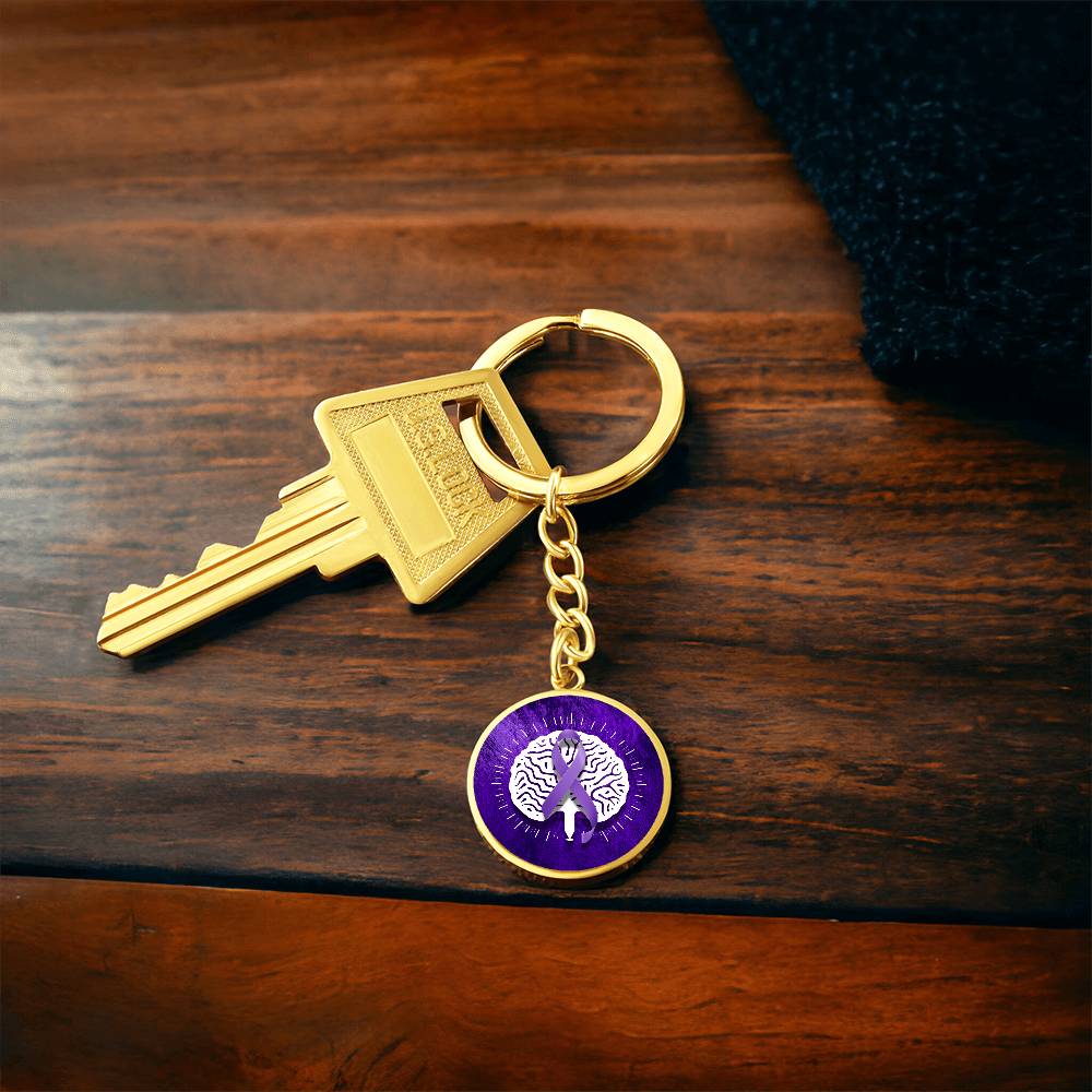 Custom Seizure Awareness Keychain - Meaningful Jewelry - Korvel