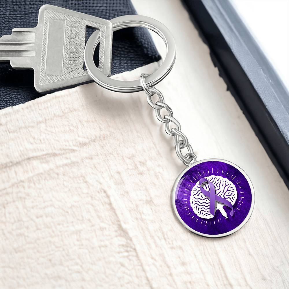 Custom Seizure Awareness Keychain - Meaningful Jewelry - Korvel