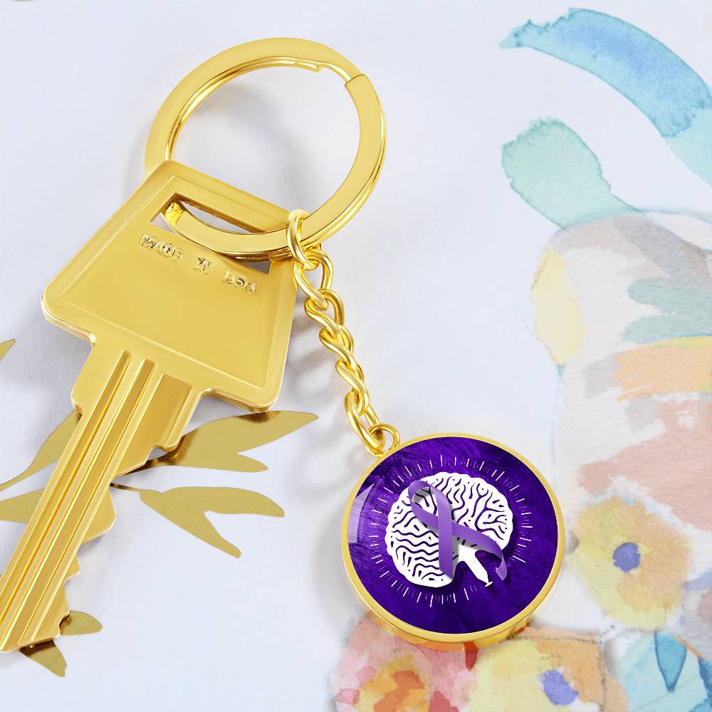 Custom Seizure Awareness Keychain - Meaningful Jewelry - Korvel
