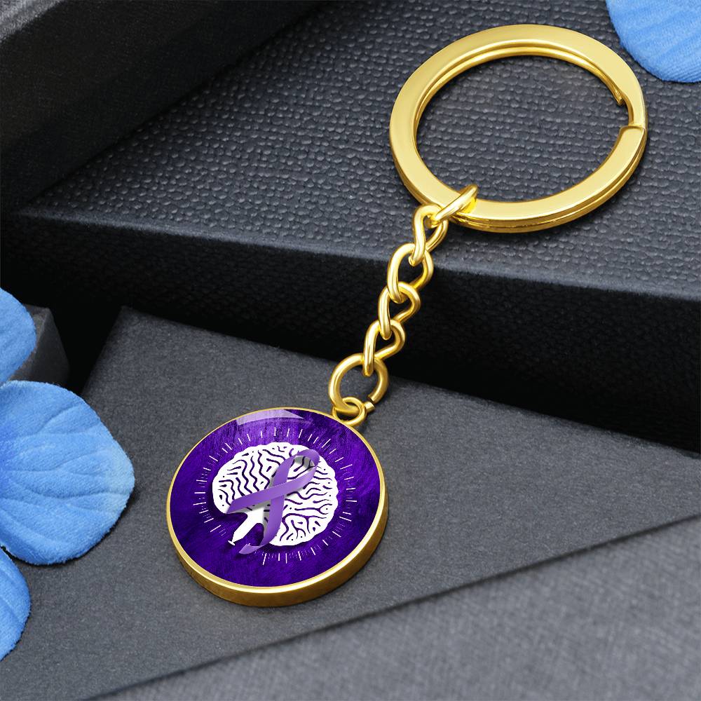 Custom Seizure Awareness Keychain - Meaningful Jewelry - Korvel