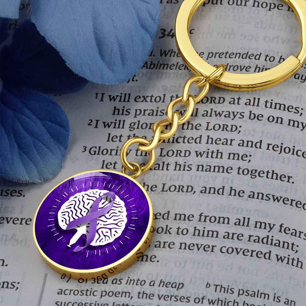 Custom Seizure Awareness Keychain - Meaningful Jewelry - Korvel