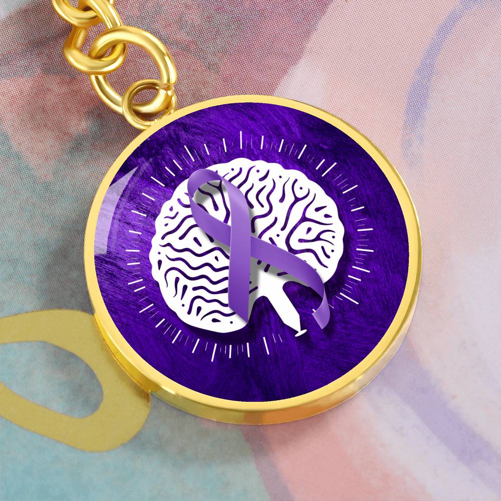 Custom Seizure Awareness Keychain - Meaningful Jewelry - Korvel