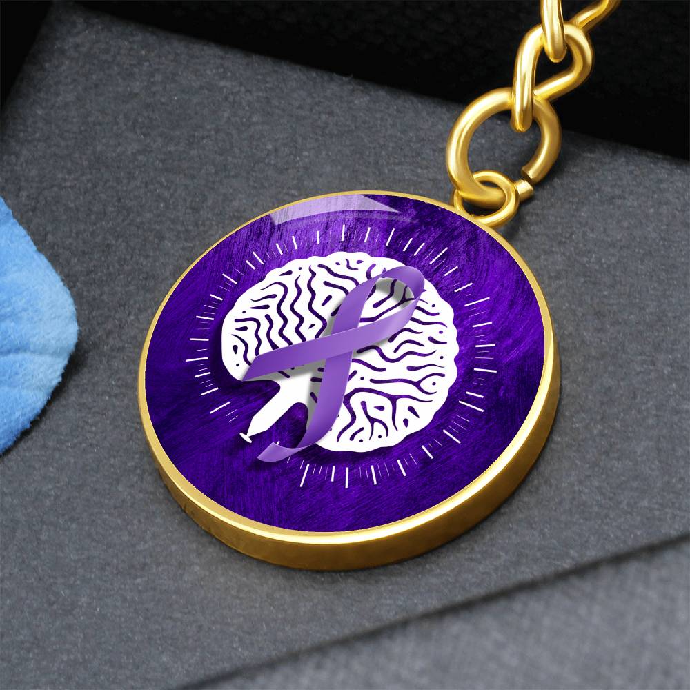 Custom Seizure Awareness Keychain - Meaningful Jewelry - Korvel