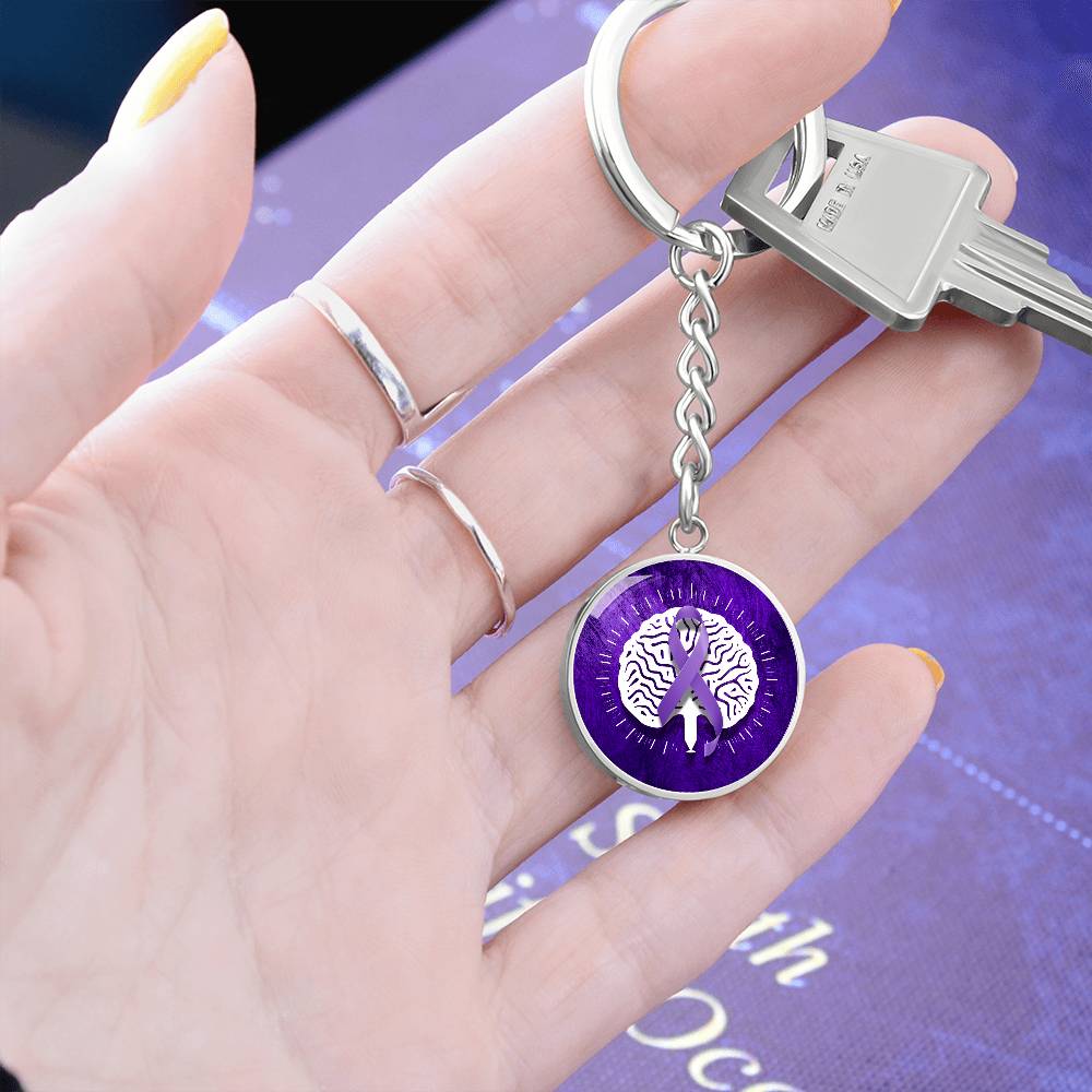 Custom Seizure Awareness Keychain - Meaningful Jewelry - Korvel