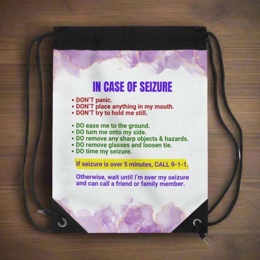 Essential Seizure Awareness Drawstring Backpack - Korvel