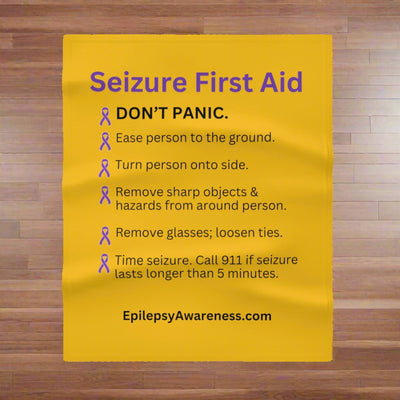 Seizure First Aid Throw Blanket