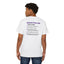 T-shirt unisexe en coton épais avec poche de premiers secours pour crises