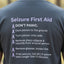 T-shirt unisexe en coton épais avec poche de premiers secours pour crises