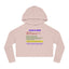 Sweatshirt à capuche court et chic pour femmes