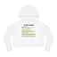 Sweatshirt à capuche court et chic pour femmes