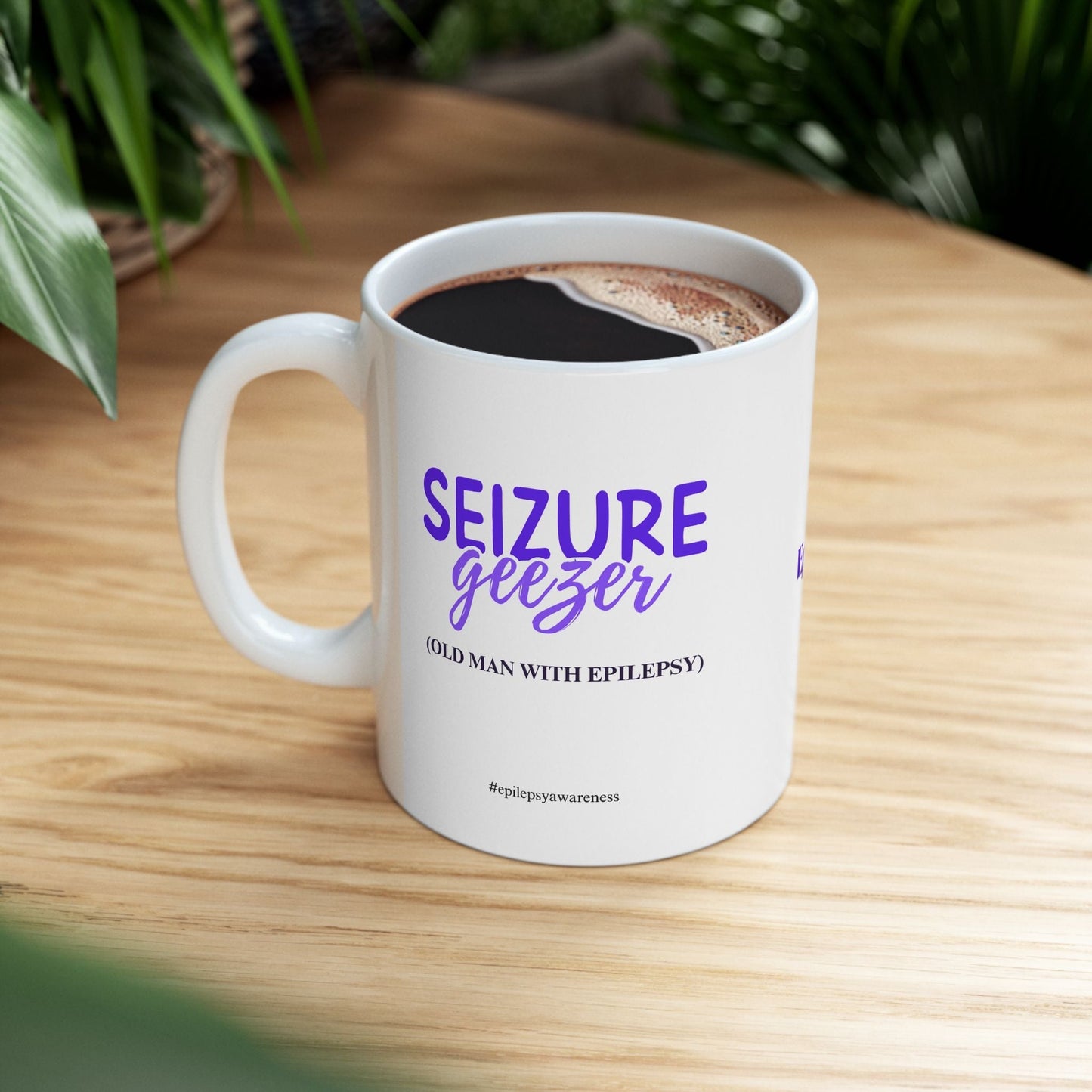 Tasse en céramique de sensibilisation à l'épilepsie - Élégante et fonctionnelle