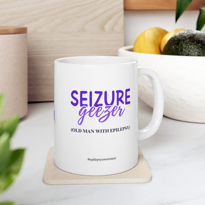 Taza de Cerámica de Concienciación sobre la Epilepsia - Elegante y Funcional
