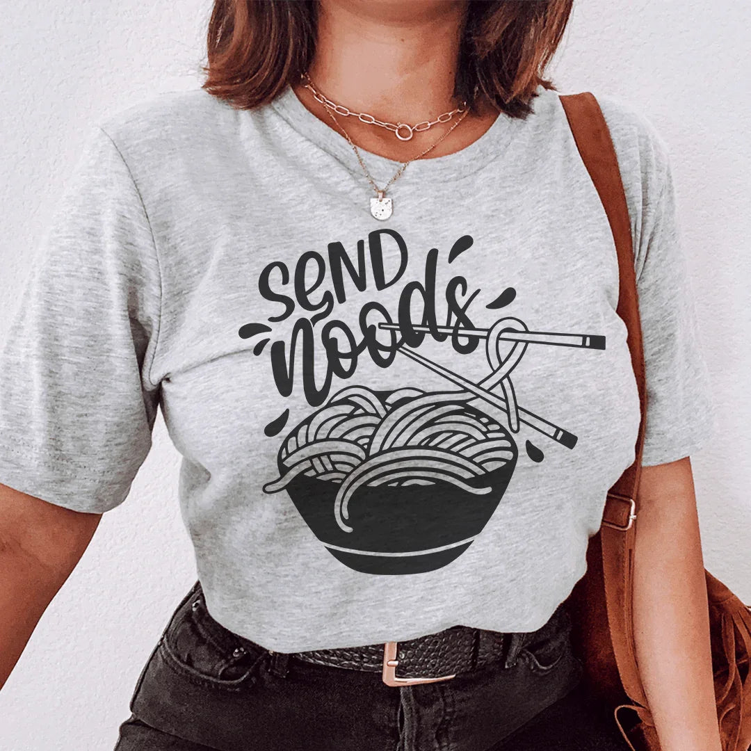 Send Noods Tee - Playful Cotton T-Shirt