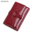 Sendefn  Wallet-female Short Women's Hasp Women Purse Split Leather With Coin Pocket Mini - Korvel