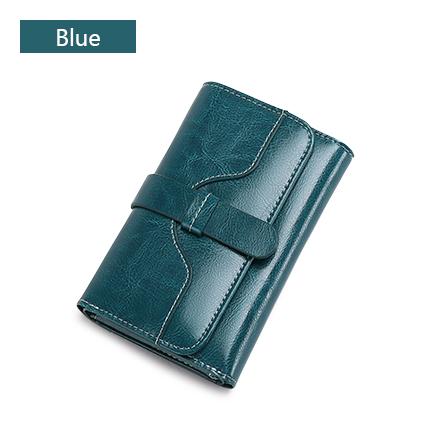 Sendefn  Wallet-female Short Women's Hasp Women Purse Split Leather With Coin Pocket Mini - Korvel