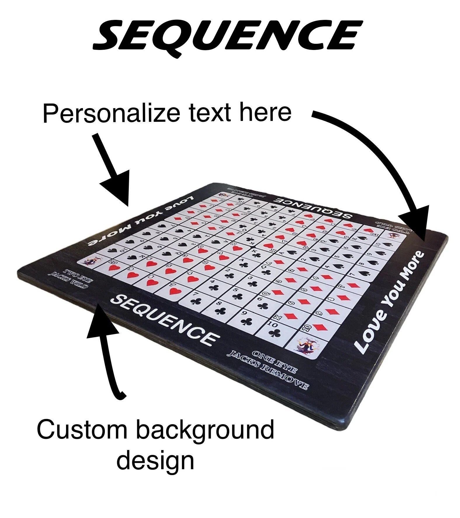 Customizable Sequence Board Game - A Timeless Classic - Korvel